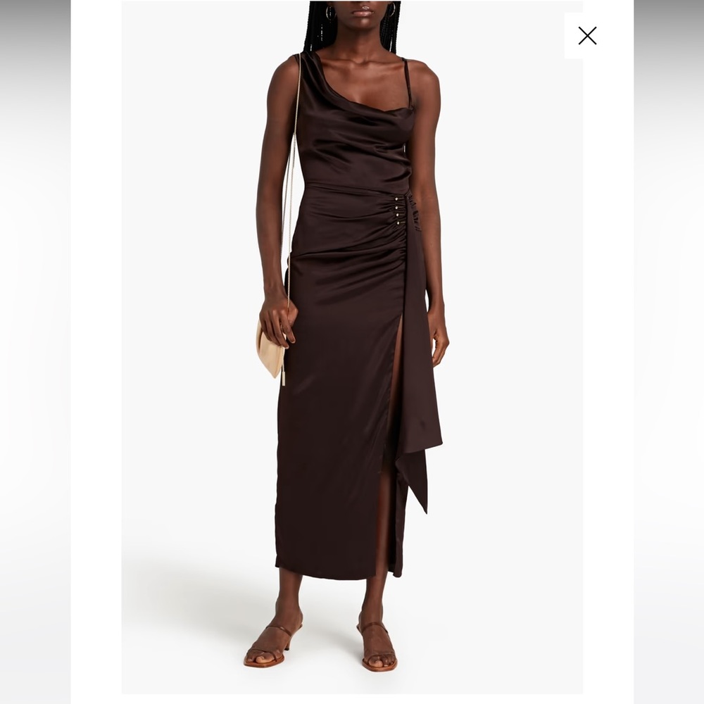 Nicholas silk-satin crepe dress size 2
